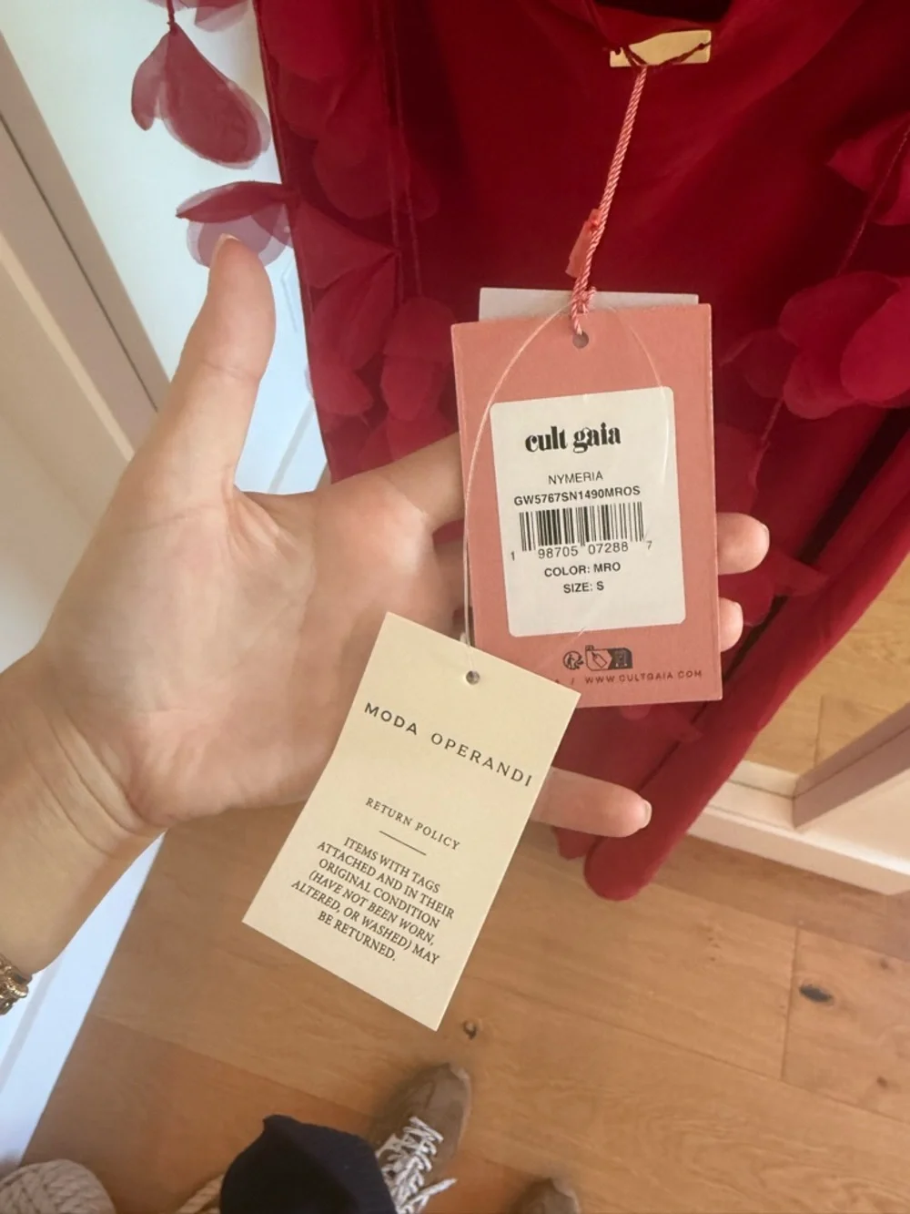 Cult Gaia Nymeria Gown in Merlot - Picture 15 of 15